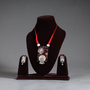  Handmade GS Jute Fabart Necklace Set 