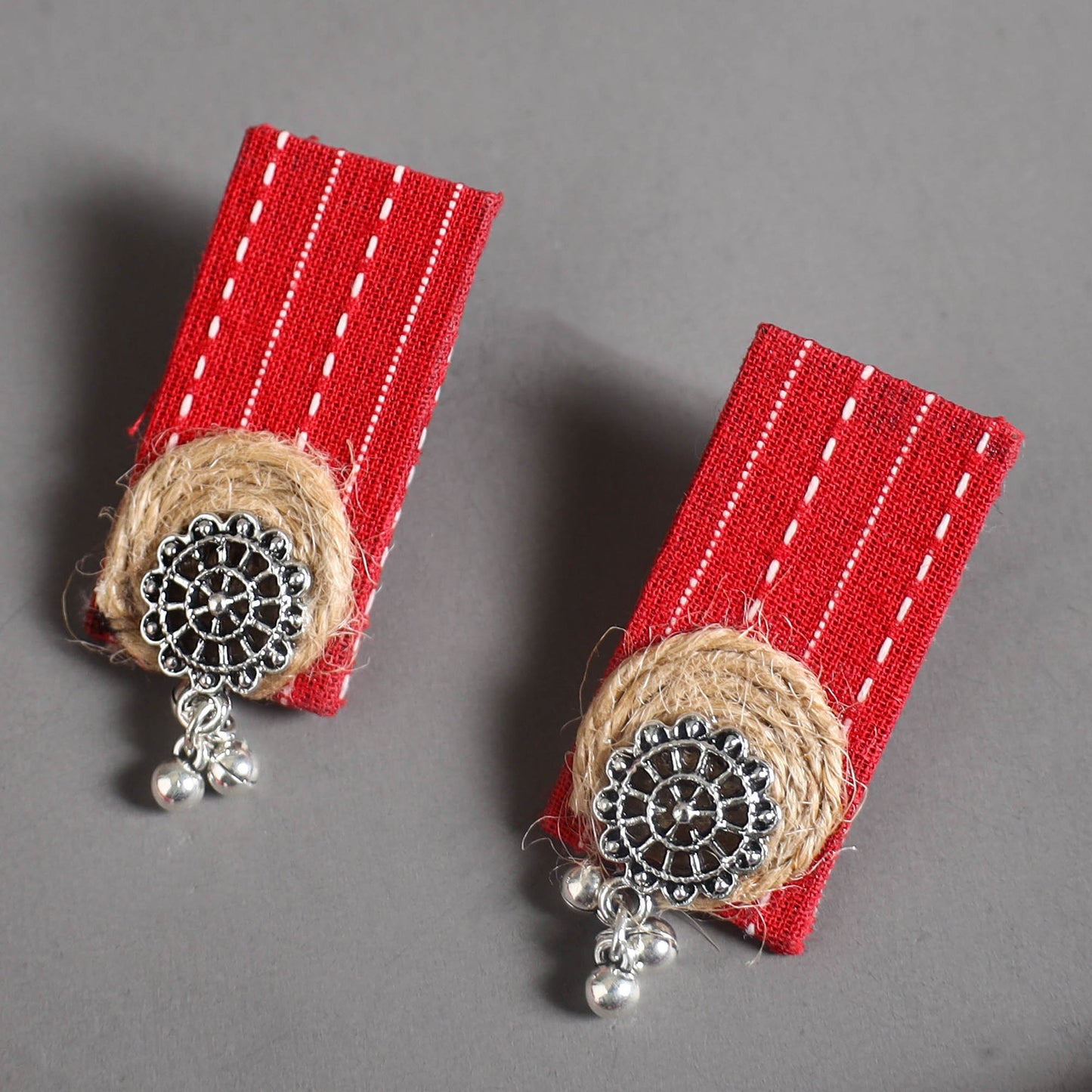 Handmade GS Jute Fabart Necklace Set 15