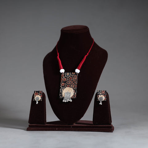  Handmade GS Jute Fabart Necklace Set 