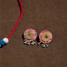 Buy Handmade Jute Fabart Necklace Set