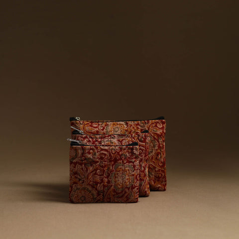 Red - handmade multipurpose utility pouches (set of 3) 05