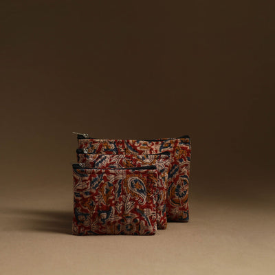 Red - handmade multipurpose utility pouches (set of 3) 07