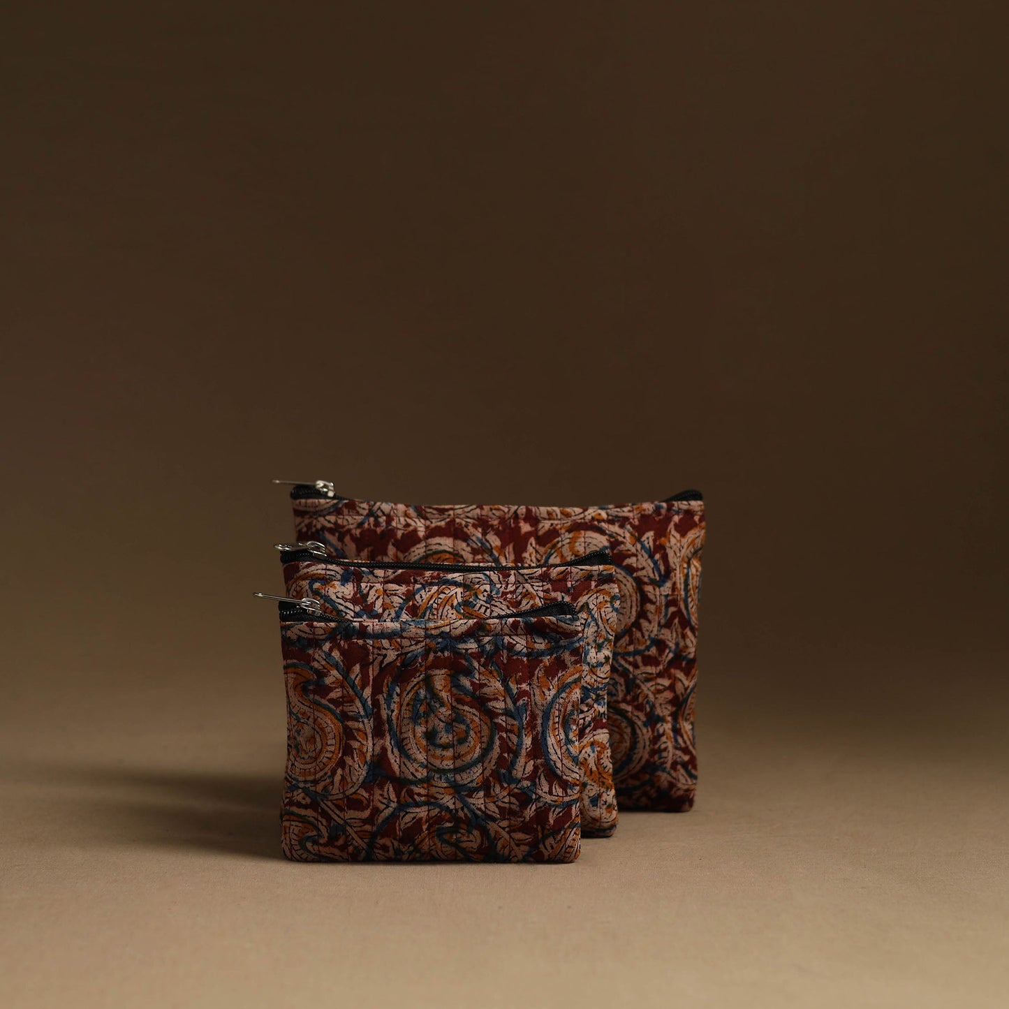 Red - handmade multipurpose utility pouches (set of 3) 09