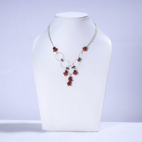 Handmade Natural Adenanthera Pavonina Seeds Necklace Set