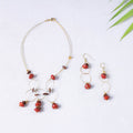 Handmade Natural Adenanthera Pavonina Seeds Necklace Set