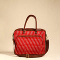  Red Handmade Pochampally Ikat Laptop Bag