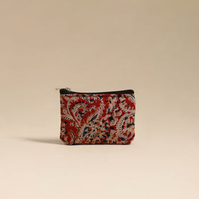  Red Handmade Quilted Cotton Coin Pouch Online in India