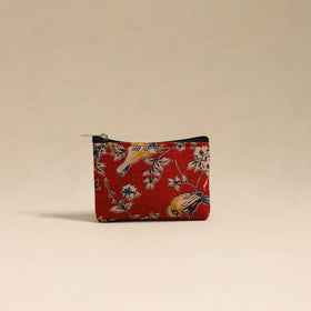 Red Handmade Quilted Cotton Coin Pouch Online in India