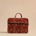  Red Handmade Quilted Cotton Laptop Bag