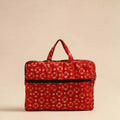  Red Handmade Quilted Cotton Laptop Bag