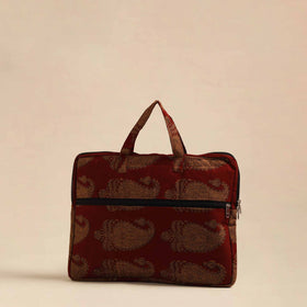  Red Handmade Quilted Cotton Laptop Bag