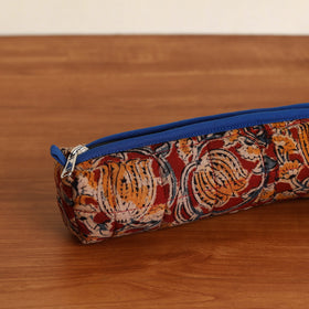  Red Handmade Quilted Cotton Pencil Pouch