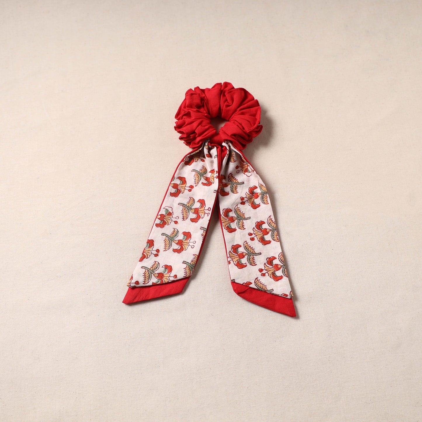 Handmade rubber band/scarf scrunchie 42 - handcrafted