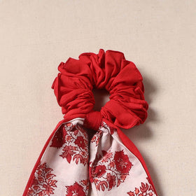 Handmade rubber band/scarf scrunchie 68 - handcrafted