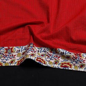 Buy Handmade Running Stitch Plain Cotton Blouse Piece