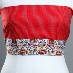 Buy Handmade Running Stitch Plain Cotton Blouse Piece