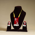 Buy Handmade Shell Work Fabart Necklace Set