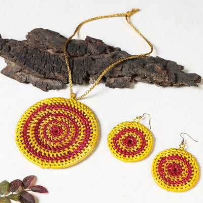  Handmade Sikki Grass Necklace Set 