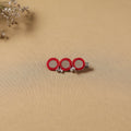 Handmade thread mirror work hair clip 12 - handcrafted
