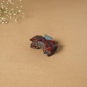 Red - handmade women’s bow hair claw clip 22 - handcrafted