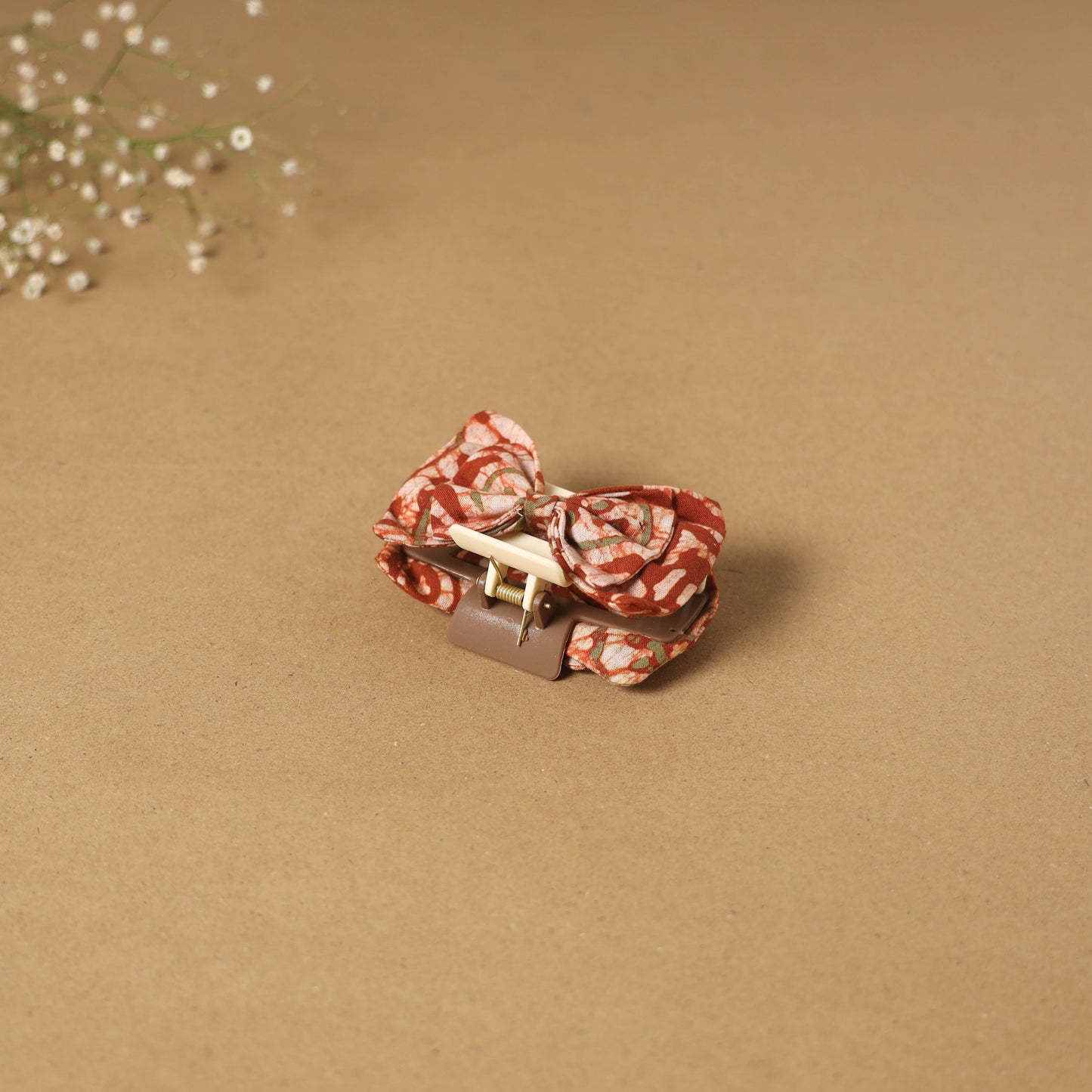 Red - handmade women’s bow hair claw clip 23 - handcrafted