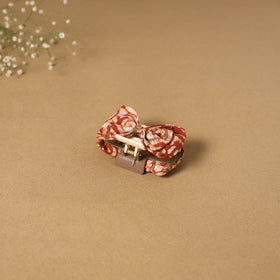 Red - handmade women’s bow hair claw clip 23 - handcrafted