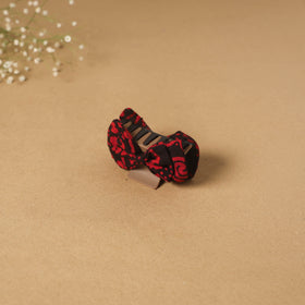 Red - handmade women’s bow hair claw clip 28 - handcrafted