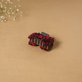 Red - handmade women’s bow hair claw clip 28 - handcrafted