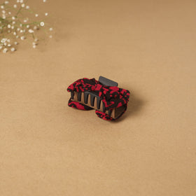 Red - handmade women’s bow hair claw clip 28 - handcrafted