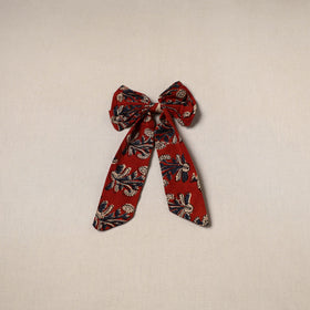 Red - handmade women’s bow hair clip 115 - handcrafted