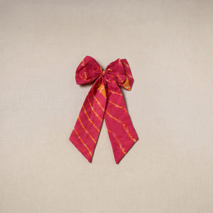 Red - handmade women’s bow hair clip 127 - handcrafted