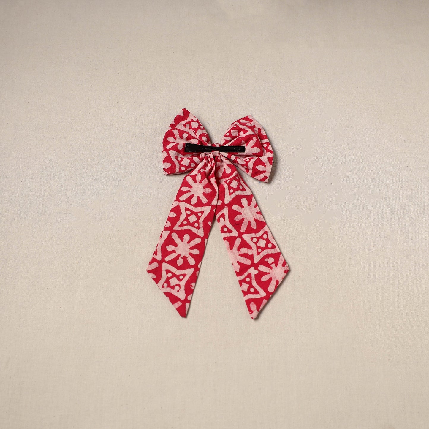 Handmade women’s bow hair clip 44 - handcrafted