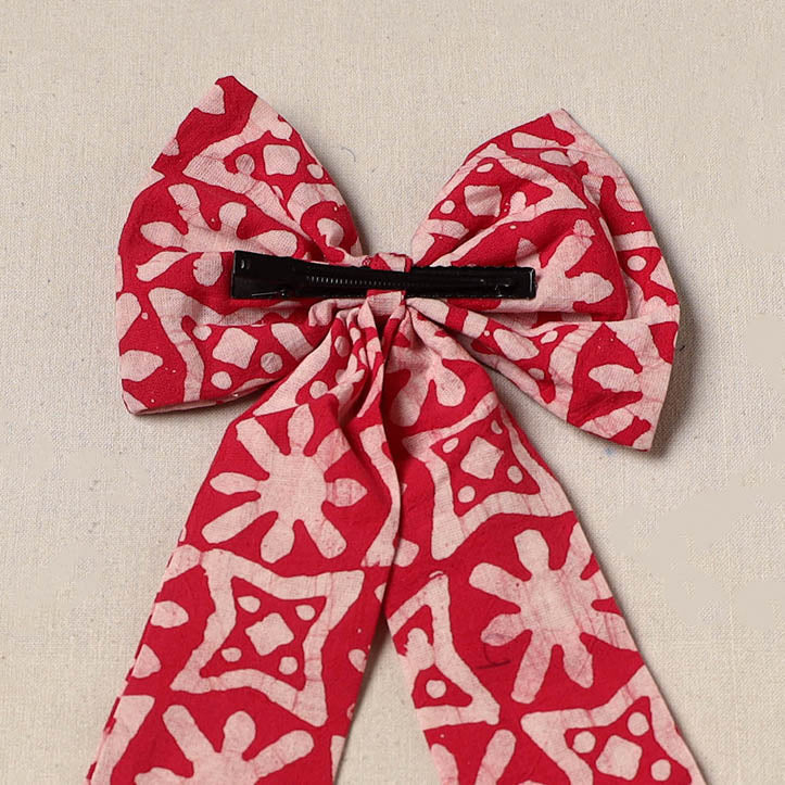 Handmade women’s bow hair clip 44 - handcrafted