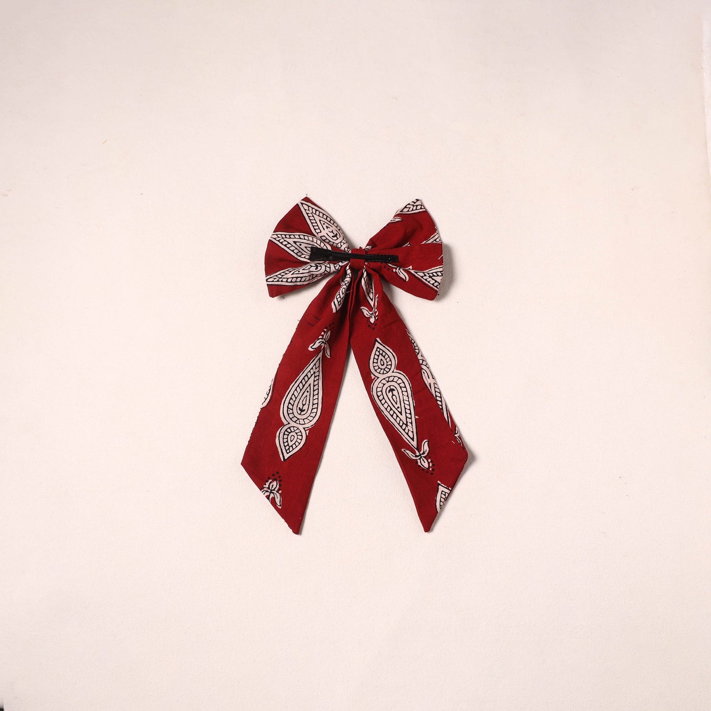 Handmade women’s bow hair clip 53 - handcrafted