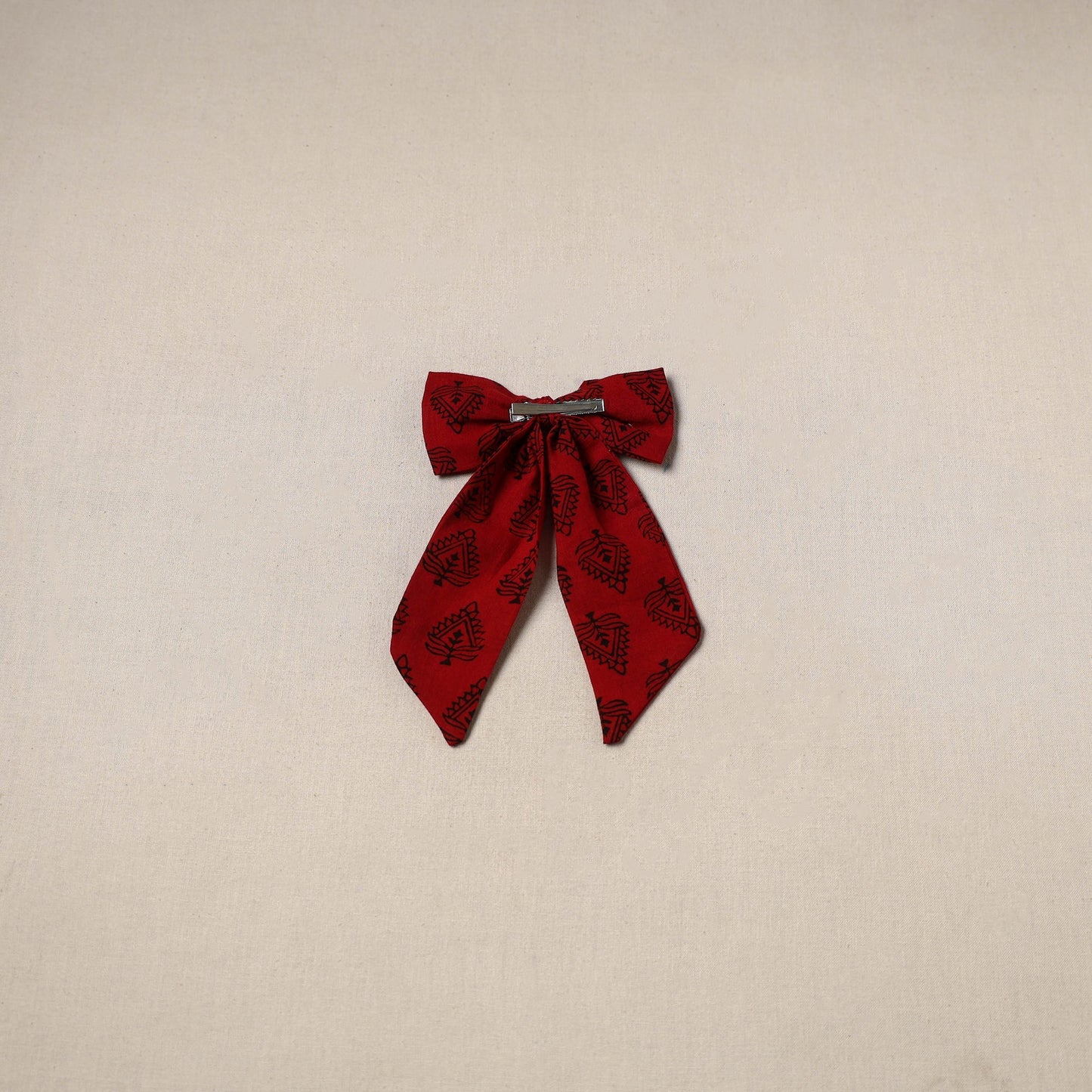Handmade women’s bow hair clip 66 - handcrafted