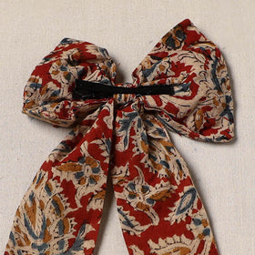Red - handmade women’s bow hair clip 77 - handcrafted