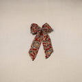 Red - handmade women’s bow hair clip 77 - handcrafted