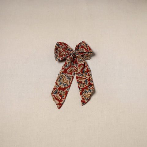 Red - handmade women’s bow hair clip 77 - handcrafted
