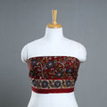 Buy Red Handpainted Cotton Kalamkari Blouse Piece