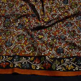 Buy Red Handpainted Cotton Kalamkari Blouse Piece