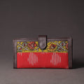 Red Handpainted Kalamkari Natural Dyed Cotton Clutch