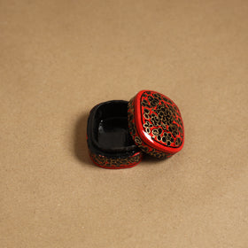 Red - handpainted paper mache multipurpose box 02