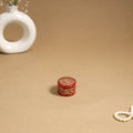 Red - handpainted paper mache multipurpose box 04