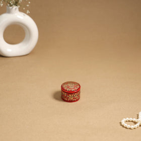 Red - handpainted paper mache multipurpose box 04