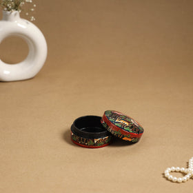 Red - handpainted paper mache multipurpose box 09