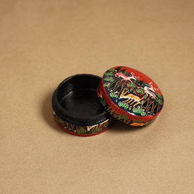 Red - handpainted paper mache multipurpose box 09