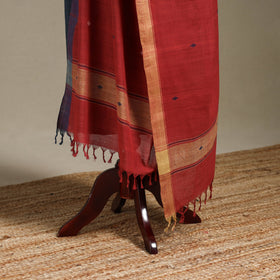 Peach - handspun handloom buti natural dyed cotton