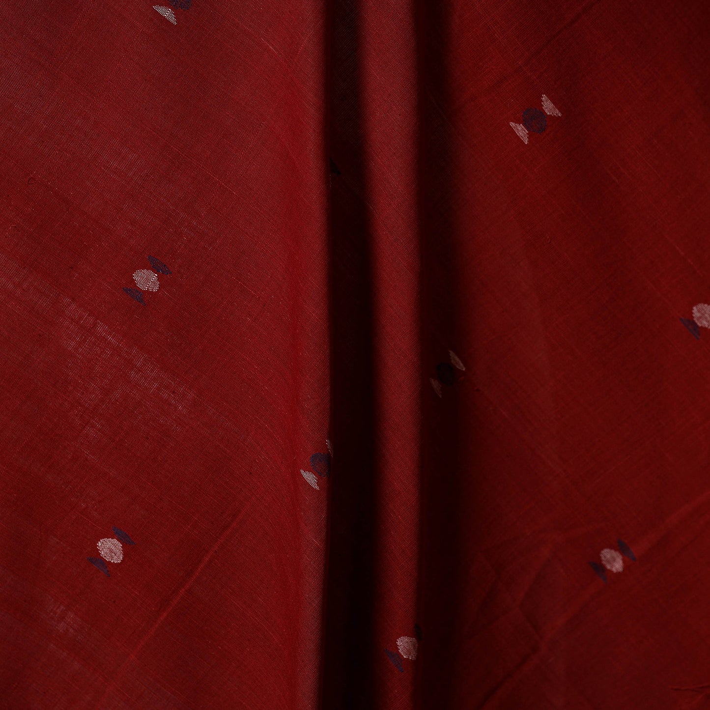 Red - handspun handloom natural dyed cotton buti srikakulam