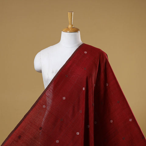 Red - handspun handloom natural dyed cotton buti srikakulam