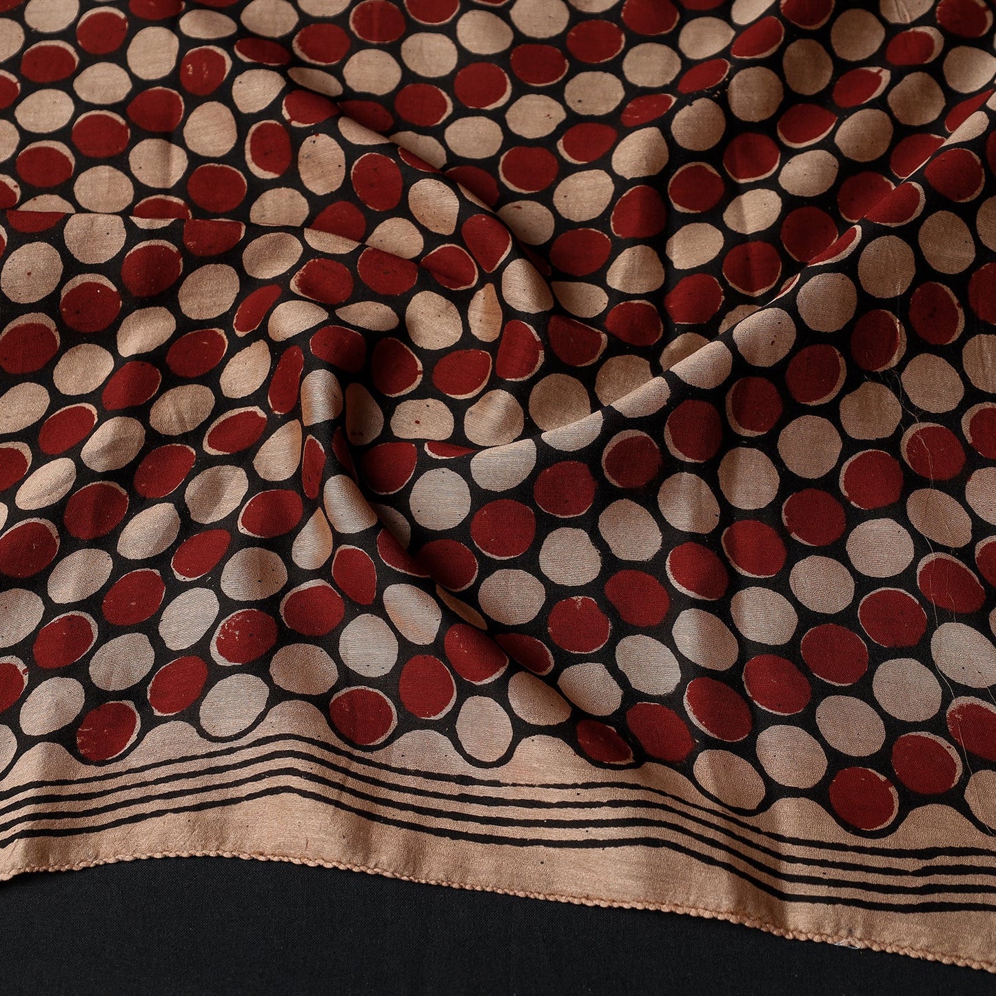 Buy Handwoven Block Art Print Chanderi Silk Bindaas Stole